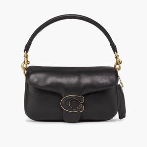 Pillow Tabby Leather Shoulder Bag with Dust Bag and Both Straps